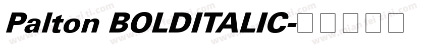Palton BOLDITALIC字体转换